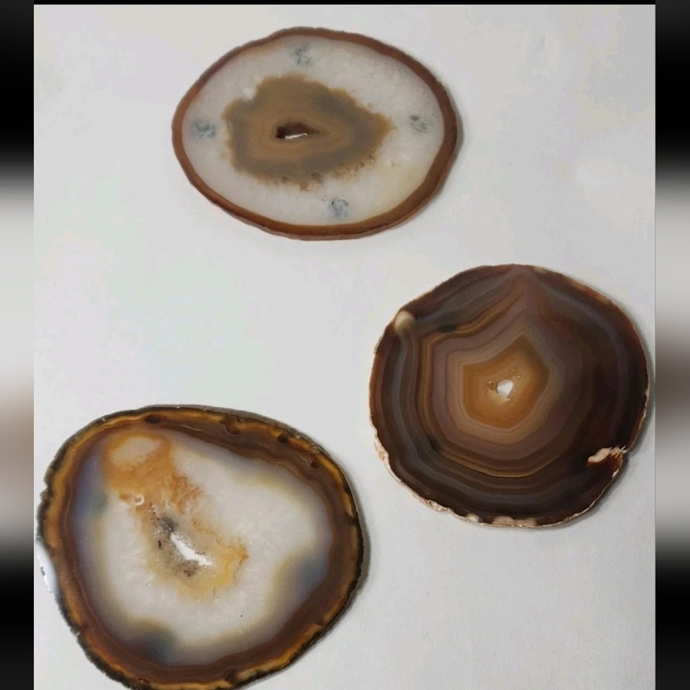 Geoed crystal coaster set of 3